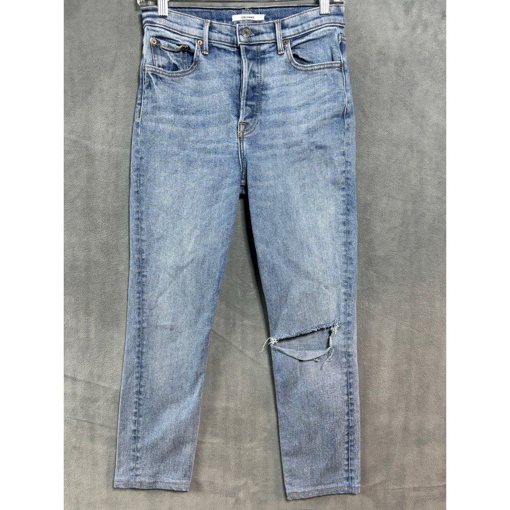GRLFRND Karolina High Rise Skinny Jeans Best You Ever Had Blue Denim Size 27
